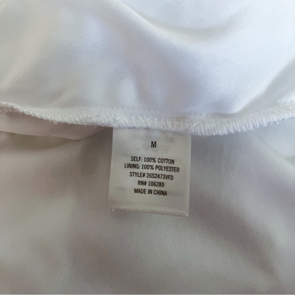 Francesca's Miami White Spaghetti Strap Lace & Embroidered Sundress, size M - Picture 7 of 9